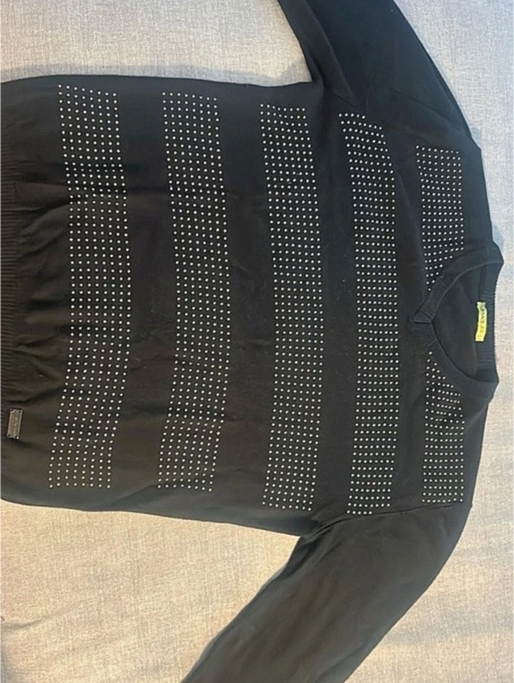 Versace Jeans  - Long Sleeve Black Gray Size L